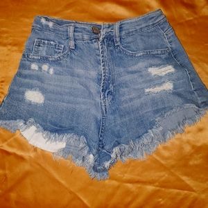 High Waisted Jean Shorts